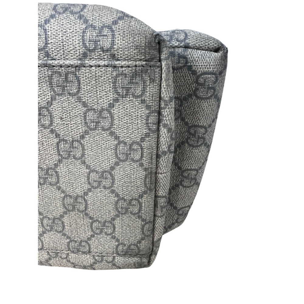 Gucci Diaper Bag Womens Large Beige Gray GG Plus Supreme Excellent Messenger - Picture 11 of 11